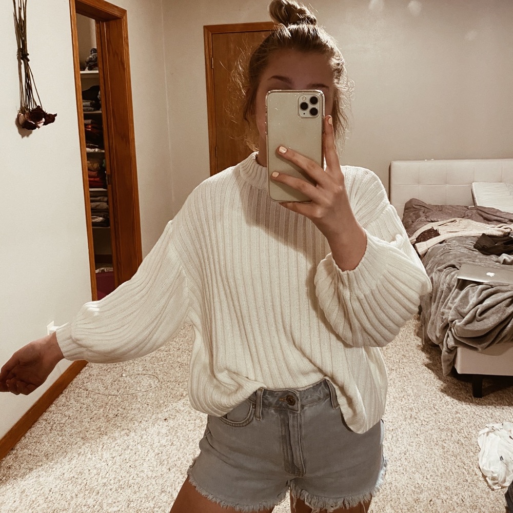 white/cream sweater